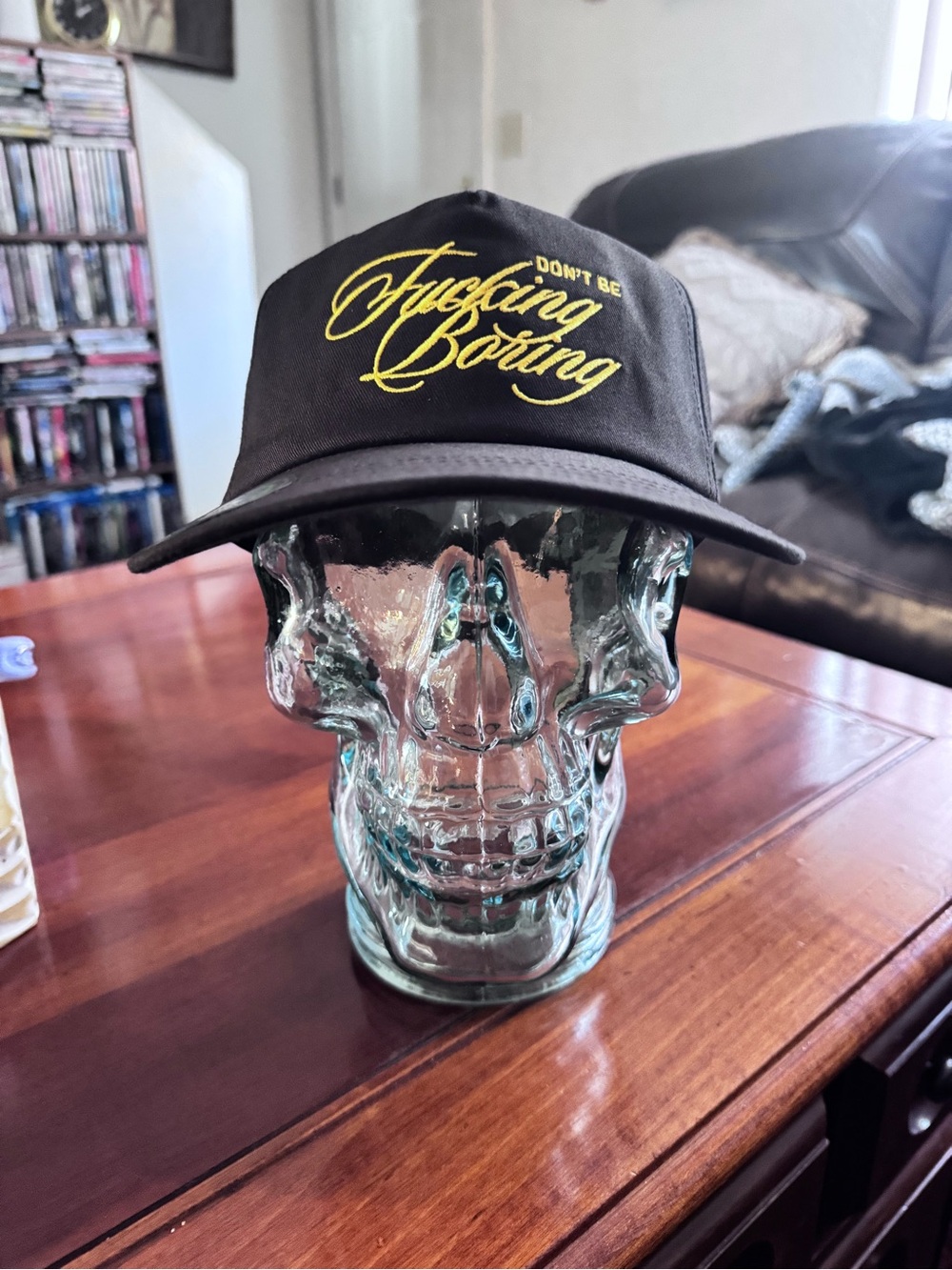 Goorin Bros. “DONT BE FUC$ING BORING” Baseball Cap. Embroidered Text NWT